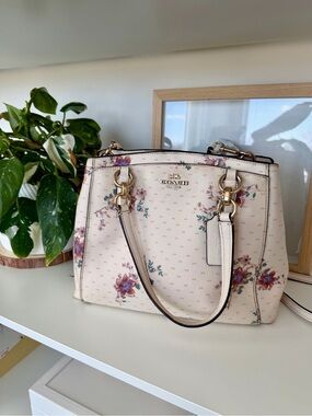 Coach Minetta Floral Leather Satchel